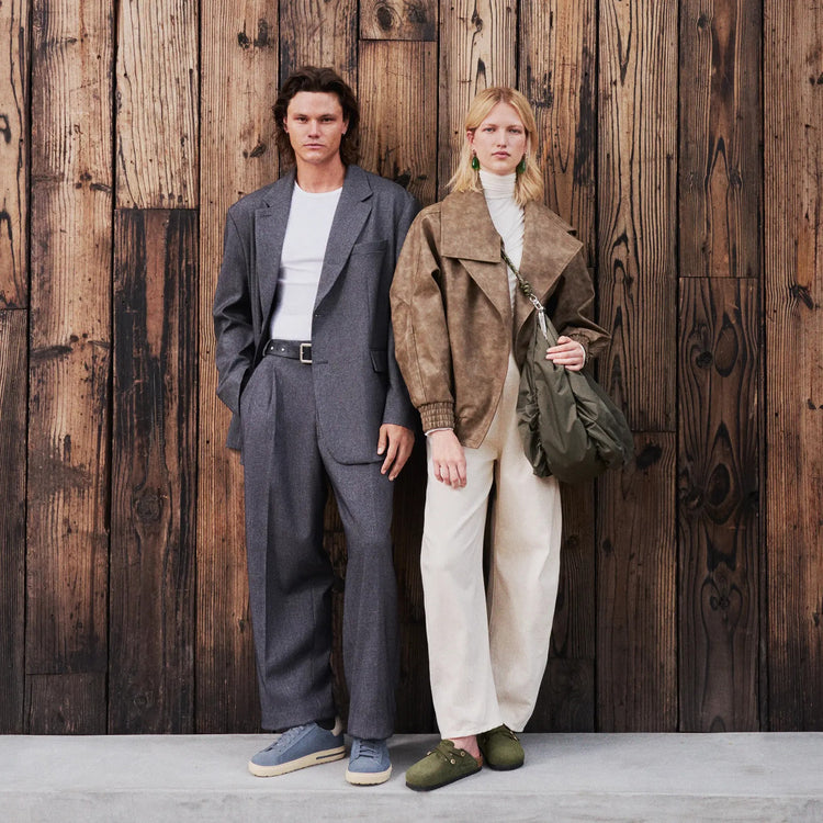 Deux silhouettes portant des chaussures et sabots pour l'automne