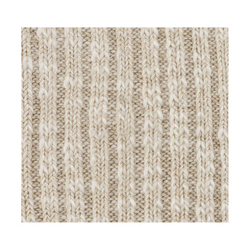 Cotton Slub Beige White